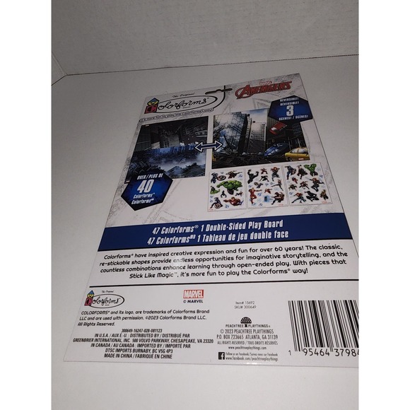 Marvel Colorforms NEW Sticker Story Adventure Set‎ Roadtrip Toy Avengers - Picture 2 of 2